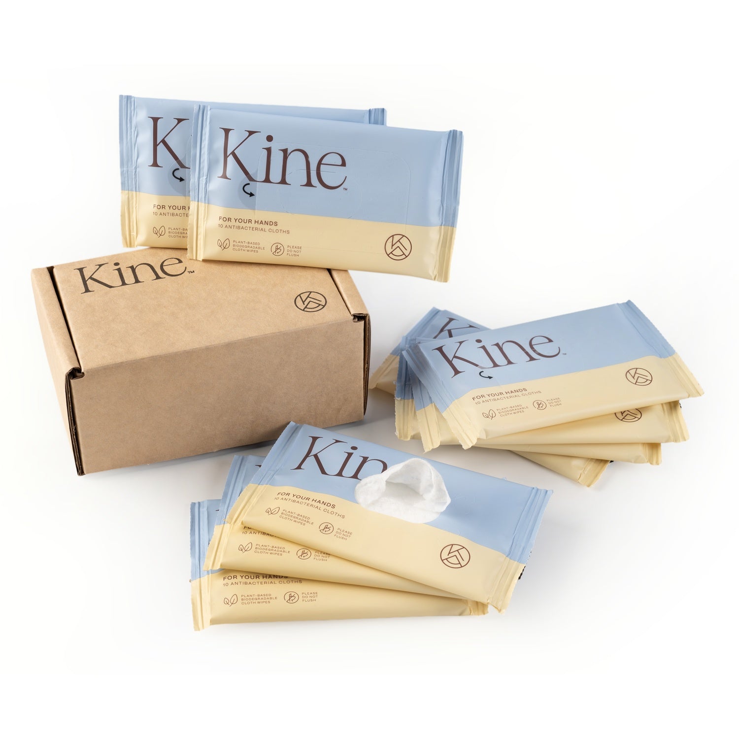 biodegradable antibacterial hand wipes kine