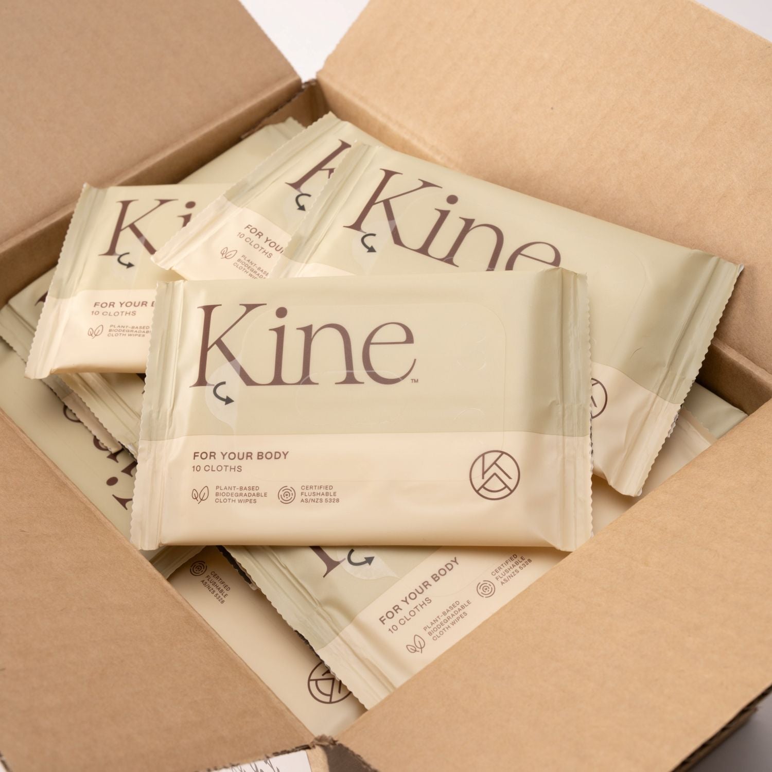 biodegradable body wipes kine australia