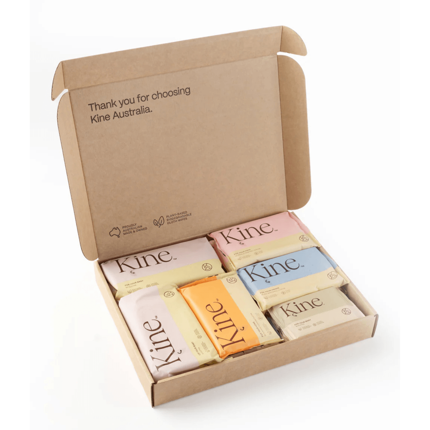 kine new mum wipes multipack gift box australia