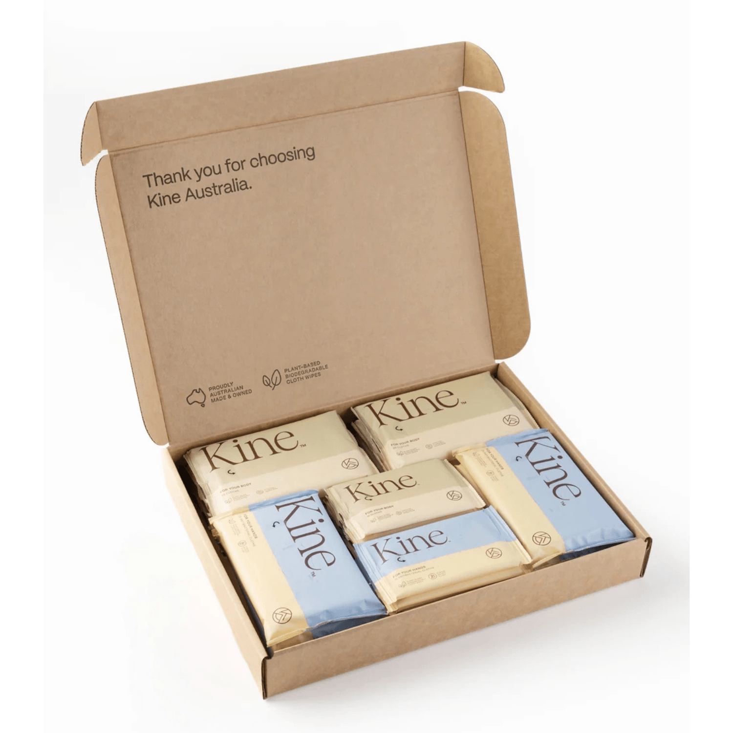 kine travel wipes multipack biodegradable australia